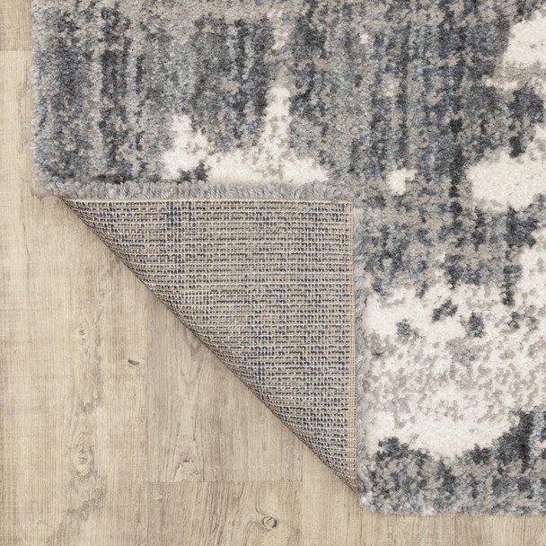 7'x9' Grey and Ivory Grey Matter  Area Rug