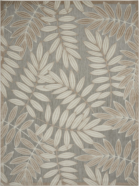 4 x 6 Natural Leaves Indoor Outdoor Area Rug