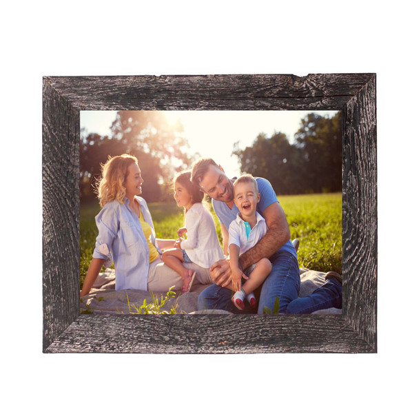 22" x 28" Rustic Farmhouse Rustic Black Wood Frame