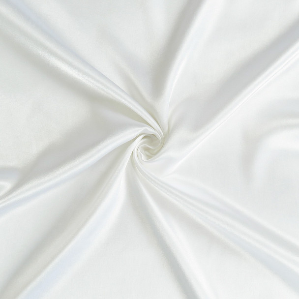 White Dreamy Set of 2 Silky Satin Queen Pillowcases