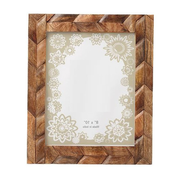 8" x 10" Brown Distressed Wooden Photo Frame