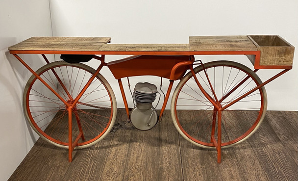 Orange Flying Merkel Motorcyle Bar Cart