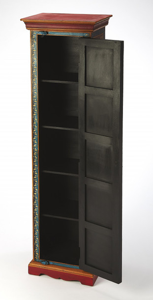 Amir Hand Painted Tall Cabinet