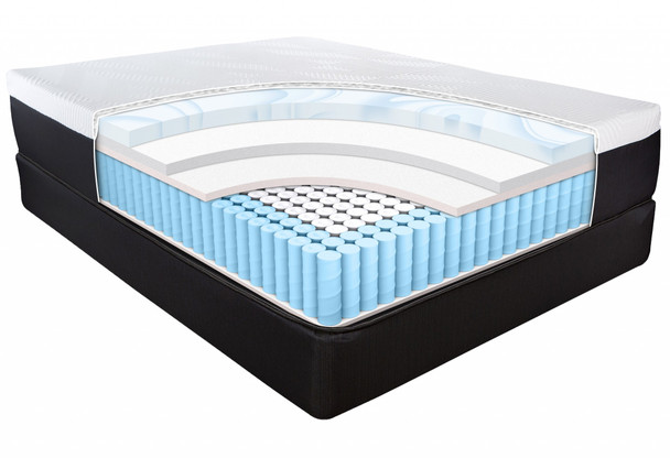 13" Hybrid Lux Memory Foam and Wrapped Coil Mattress King