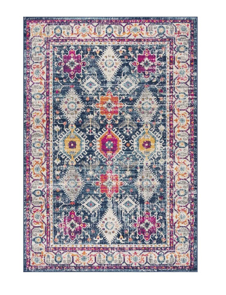 2 x 4 Navy Traditional Decorative Area Rug