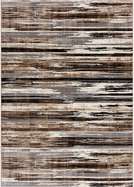 8 x 11 Beige Rustic Strokes Area Rug