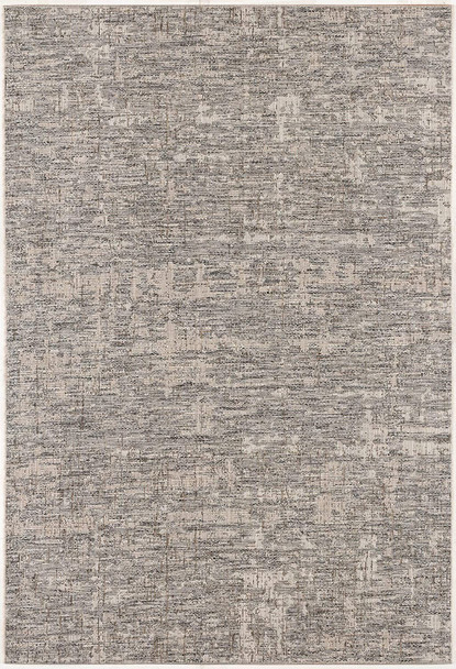 3 x 8 Ivory and Gray Modern Weathered Runner Rug