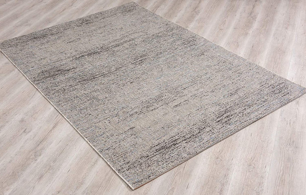 8 x 10 Blue and Gray Distressed Area Rug