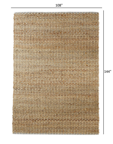 9 x 12 Natural Braided Jute Area Rug