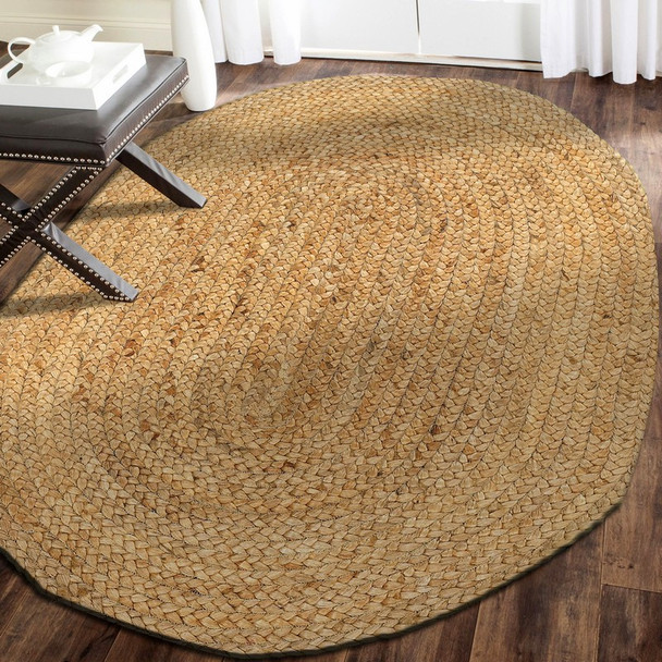 2 x 3 Soft Beige Braided Scatter Rug