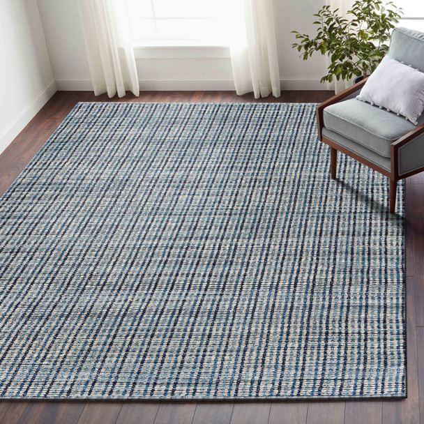 9 x 12 Classic Blue Jute Area Rug