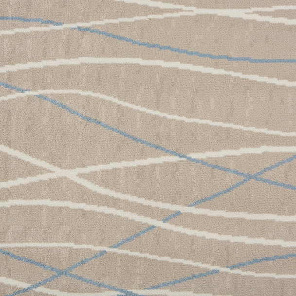 5 x 7 Gray Contemporary Waves Area Rug