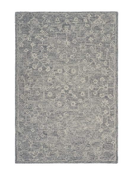 7 x 9 Gray Floral Finesse Area Rug