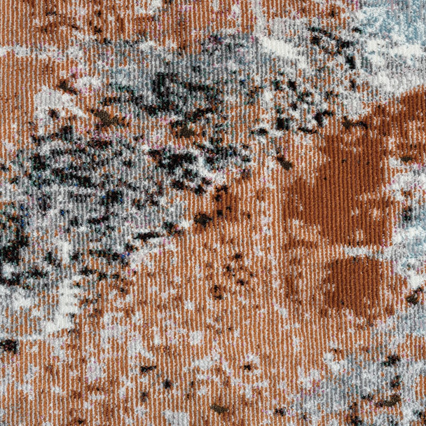 5 x 8 Rustic Brown Abstract Area Rug