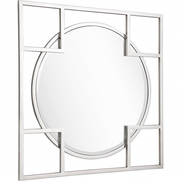 X Shaped Beveled Edge Mirror