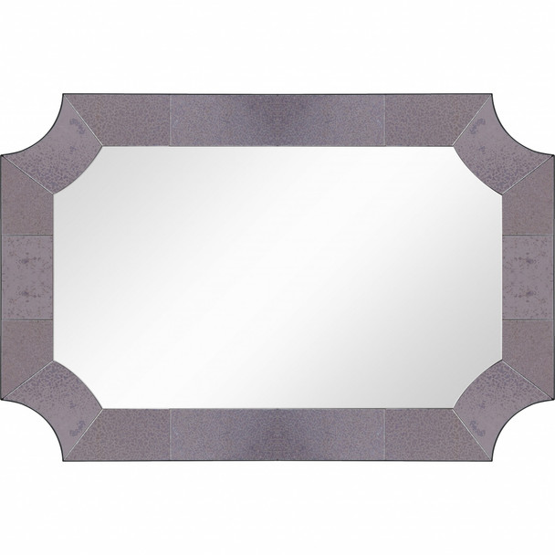 Grey Antiqued Framed Mirror