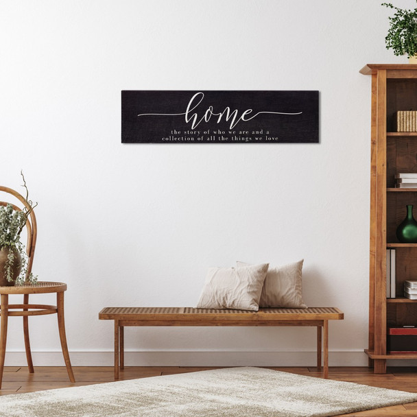 Home Quote Brown Wooden Wall Plaque