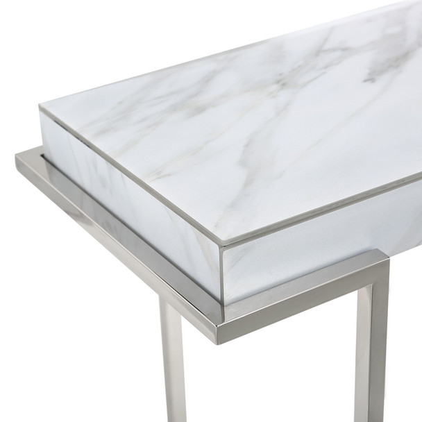 Marble Rectangular Console Table