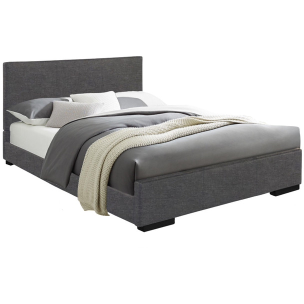 Grey Platform Queen Bed