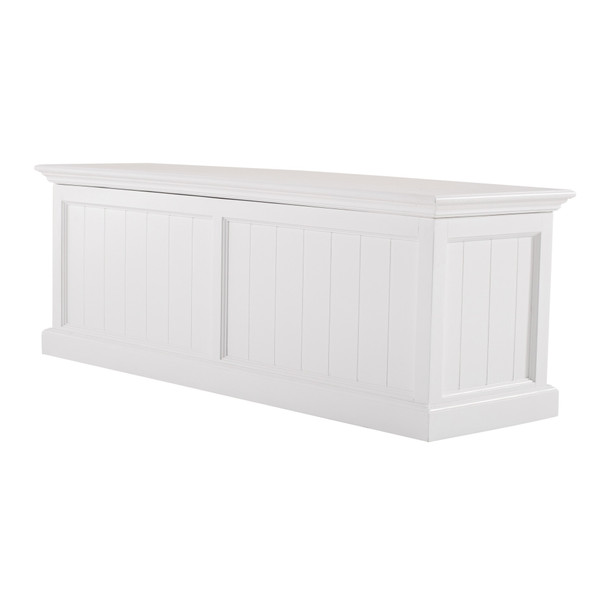 Classic White Paneled Storage Chest