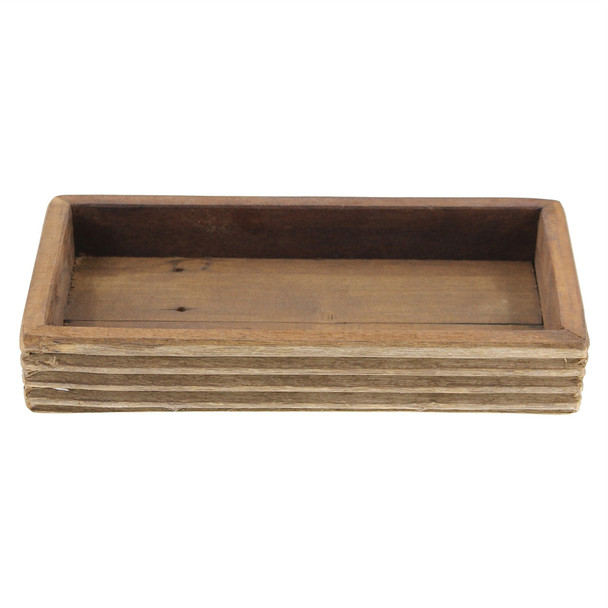 Reclaimed Wood Rectangular Tray