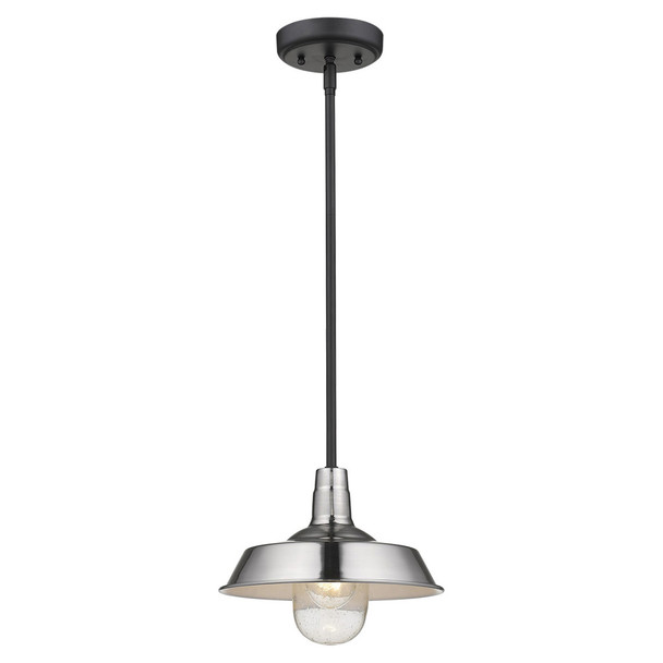 Silver Shallow Plate Adjustable Pendant Light