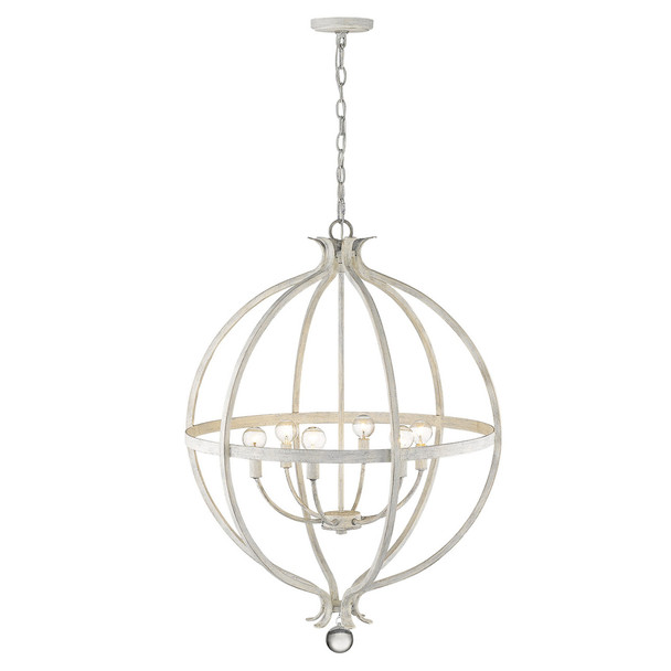 Callie 6-Light Country White Pendant