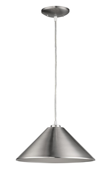 Industrial Silver Conical Hanging Light