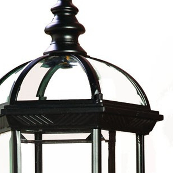 Matte Black Cylindrical Lantern Wall Light