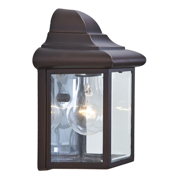 Bronze Pocket Lantern Wall Light