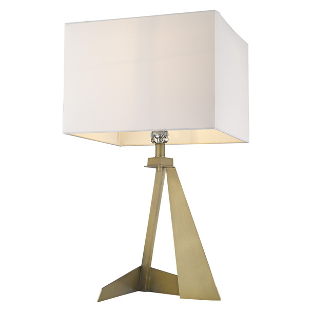 Stratos 1-Light Aged Brass Table Lamp