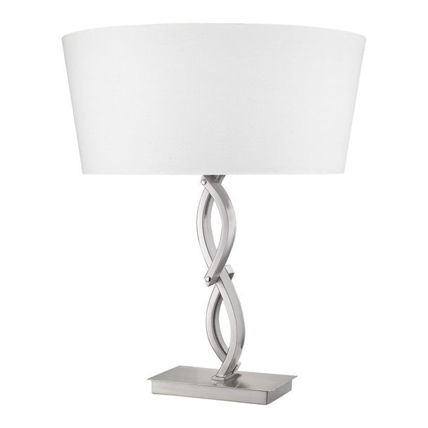 Trend Home 1-Light Satin Nickel Table Lamp