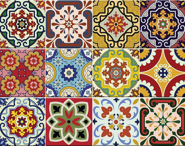 8" X 8" Mediterra Mosaic Peel and Stick Tiles