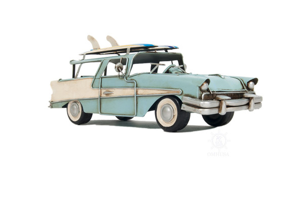c1957 Blue Ford Country Squire Station Wagon Sculpture