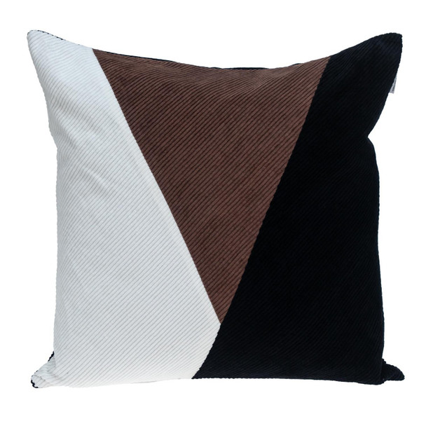 Multicolor Brown Highlight Soft Touch Throw Pillow