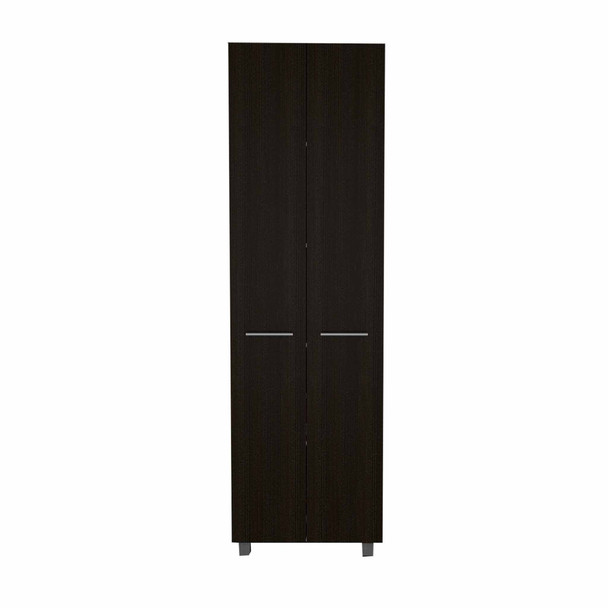 Thea Black Pantry Cabinet