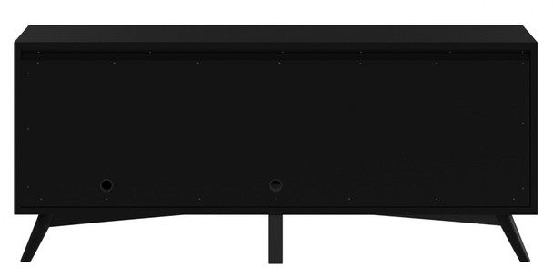 Flair 64" Black Mid Century Mod TV Console