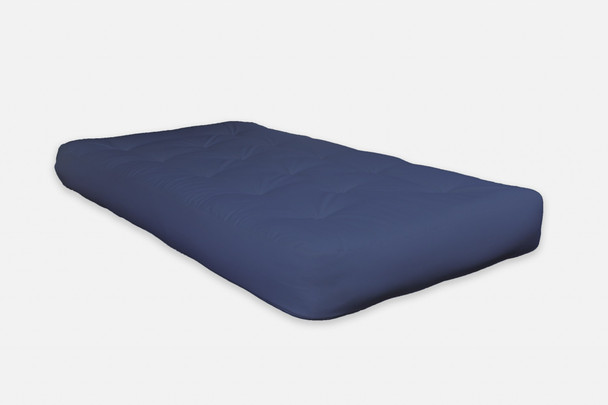 4" Navy Blue CertiPUR  Single Foam Futon Queen Mattress