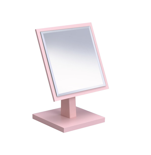 Pretty Pink Square Make Up Vanity Mirror