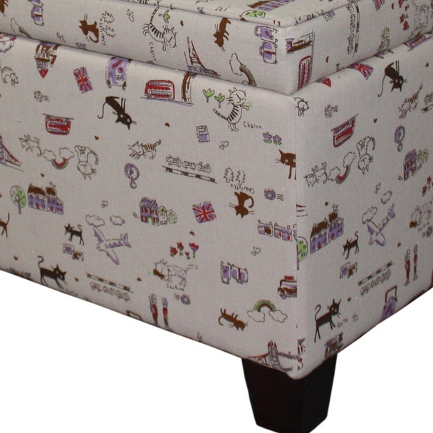 Traveling Cats Storage Ottoman