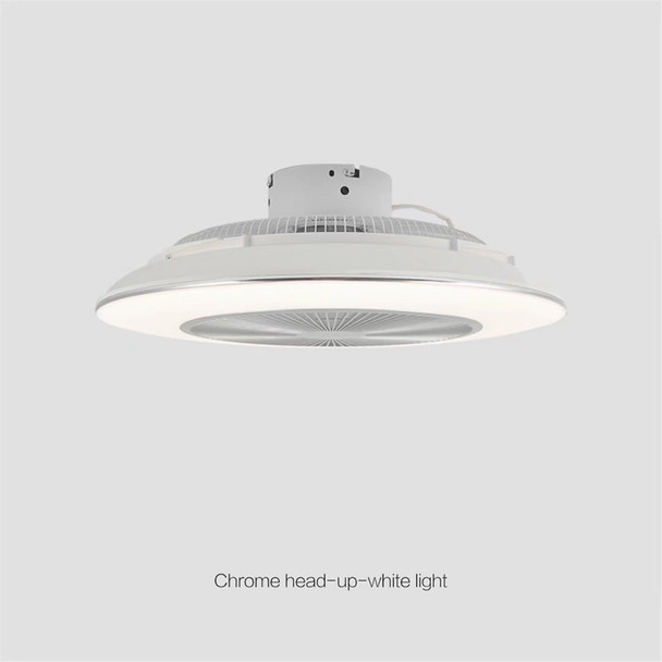 White Stylish LED Ceiling Lamp And Fan