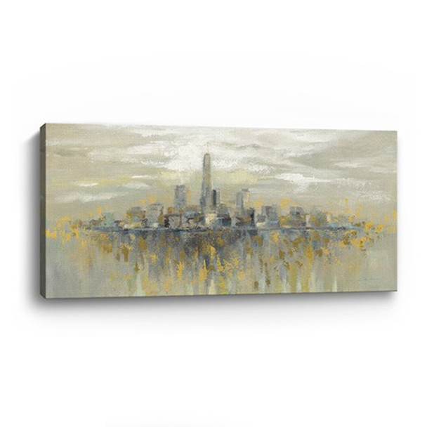60" Artistic Manhattan city Skyline Canvas Wall Art
