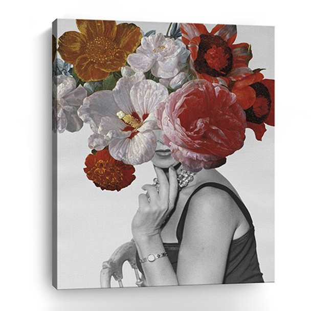 20" Modern and Glamorous Garden Party Canvas Wall Art