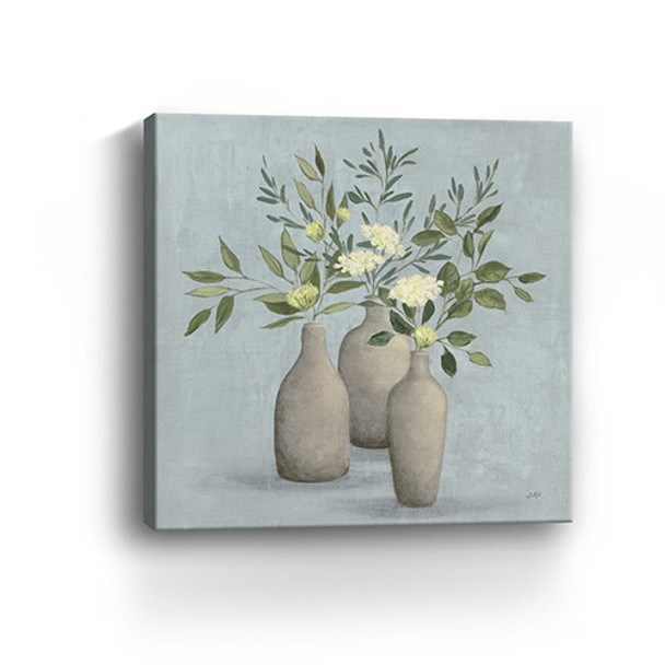 40" Pretty Bohemian Flowers in Ceramic Vases Canvas Wall Art