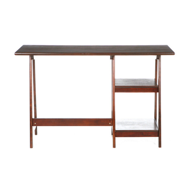 Espresso Sawhorse Desk