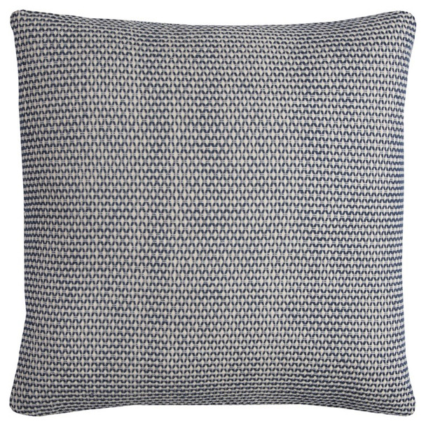 Indigo Ivory Scaled Diamond Pattern Throw Pillow