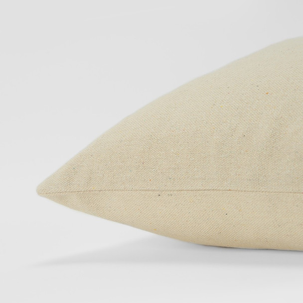 Black Taupe Canvas Strength Throw Pillow