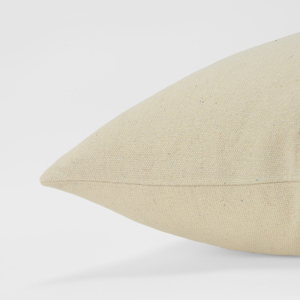 Black Taupe Canvas Grace Throw Pillow