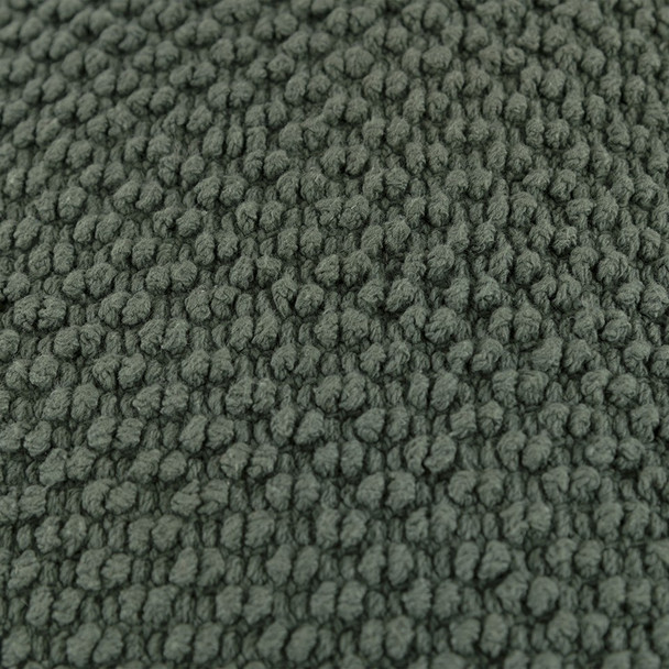 Olive Green Nubby Textured Modern Throw Pillow