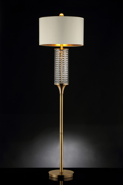 Gold Crystal Floor Lamp